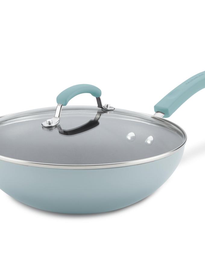 Rachael Ray 11-Inch Classic Brights Nonstick Covered Stir Fry Free shipping