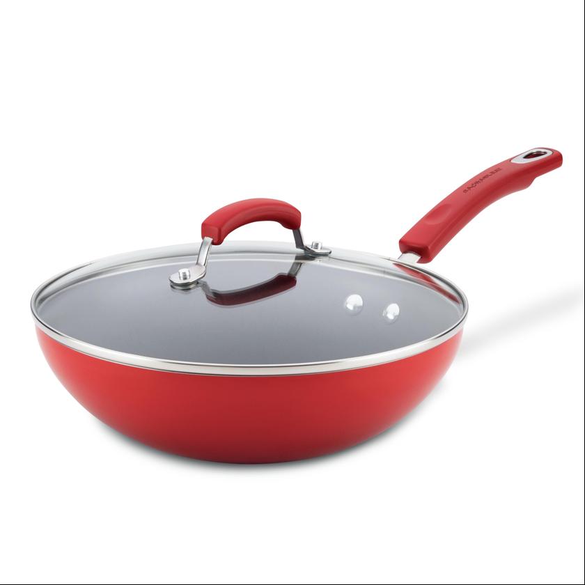 Rachael Ray 11-Inch Classic Brights Nonstick Covered Stir Fry Free shipping