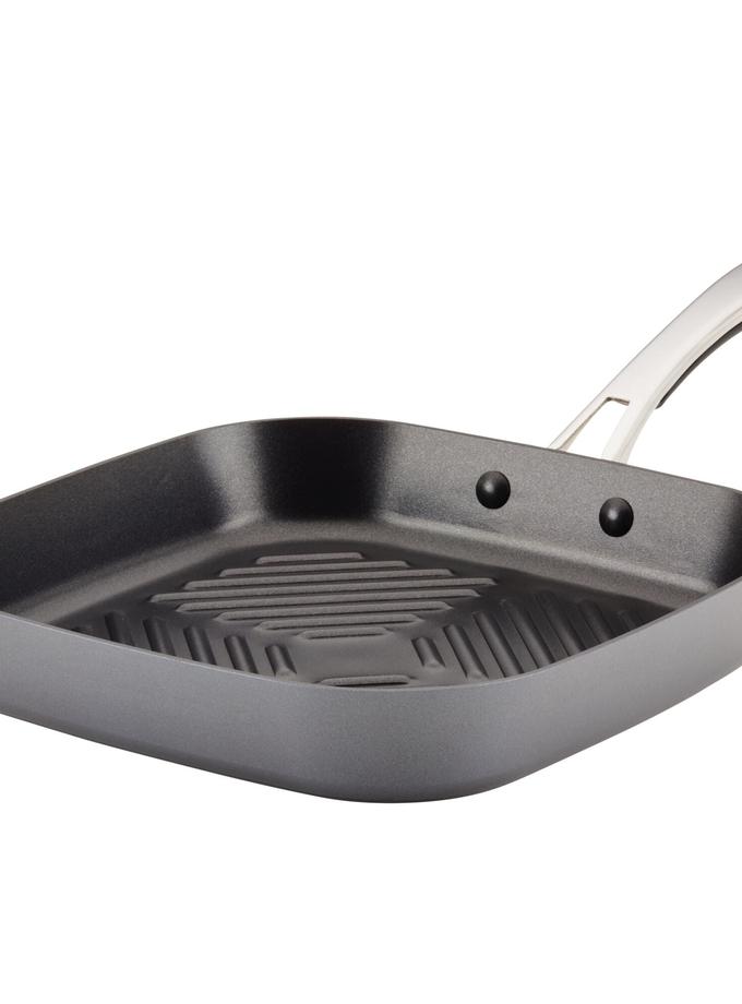 Rachael Ray 11-Inch Cook + Create Hard Anodized Nonstick Deep Grill Pan For Sale