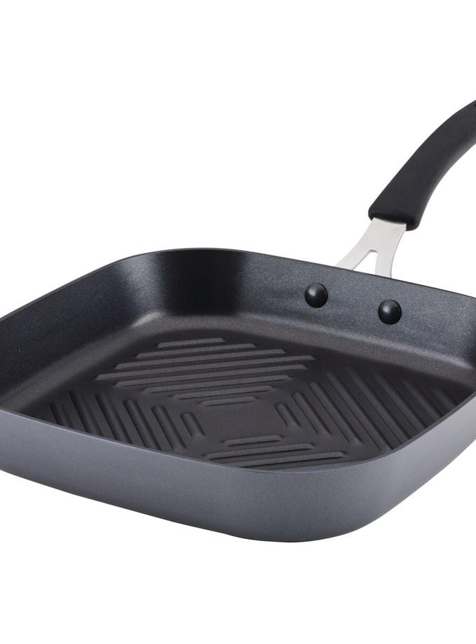 Rachael Ray 11-Inch Cook + Create Hard Anodized Nonstick Deep Grill Pan Free shipping