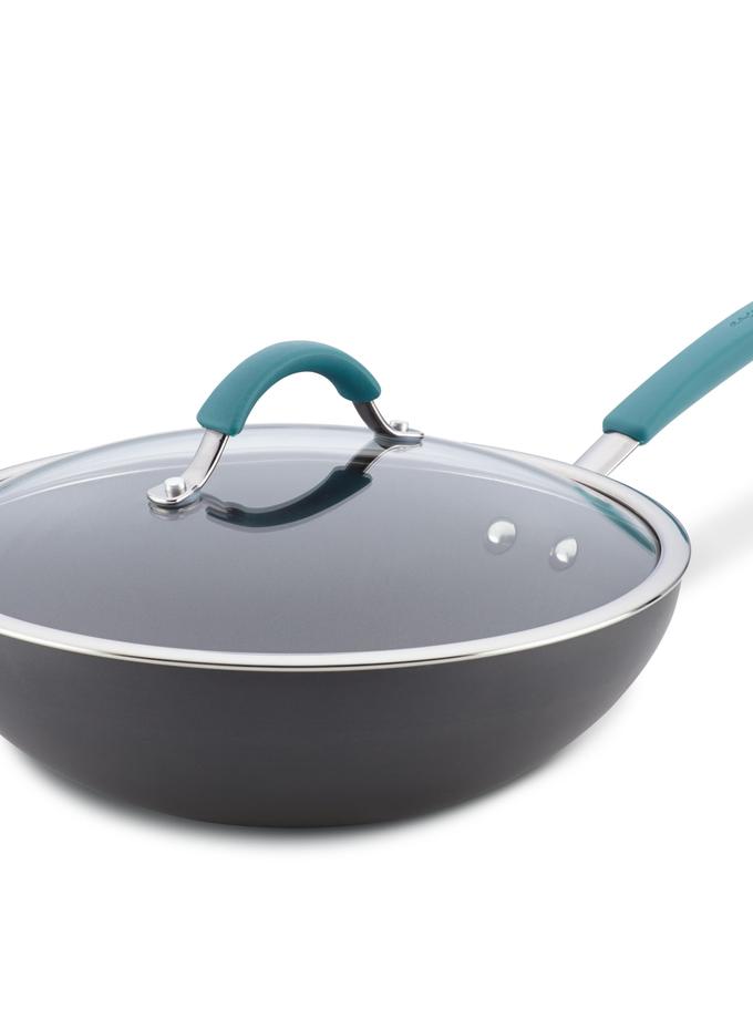 Rachael Ray 11-Inch Cucina Hard Anodized Nonstick Covered Stir Fry Same Day Delivery