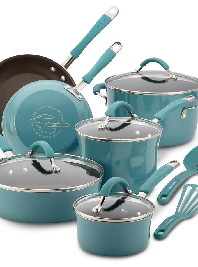 Rachael Ray 12-Piece Cucina Nonstick Cookware Set Best Price