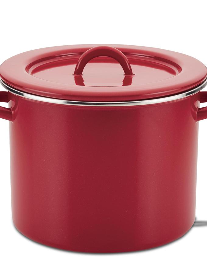 Rachael Ray 12-Quart Induction Enamel Stockpot with Lid Best Price