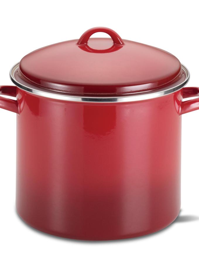 Rachael Ray 12-Quart Induction Enamel Stockpot with Lid High Quality