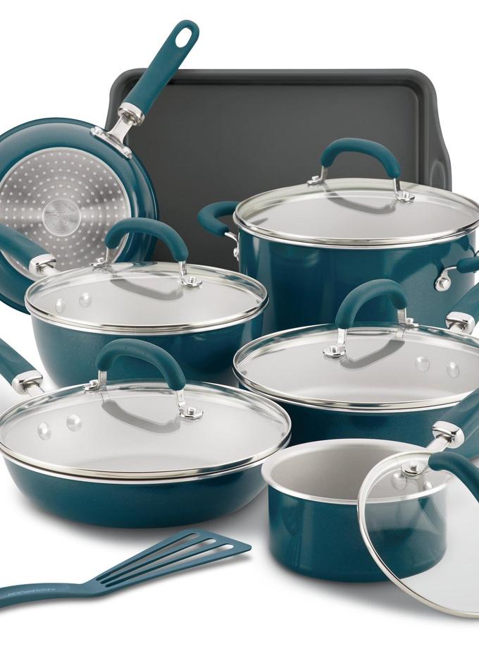 Rachael Ray 13-Piece Create Delicious Nonstick Induction Cookware Set Same Day Delivery