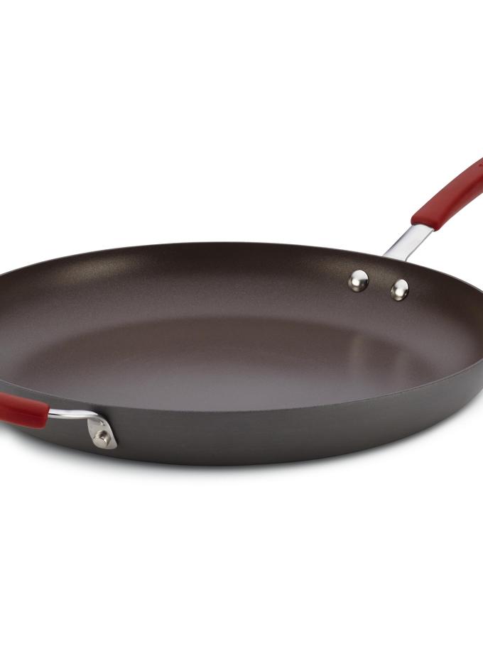 Rachael Ray 14-Inch Cucina Hard Anodized Nonstick Frying Pan with Helper Handle Best Price