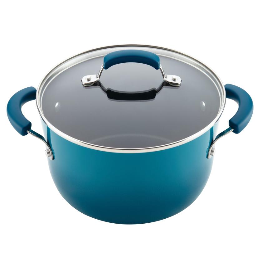 Rachael Ray 14-Piece Classic Brights Nonstick Cookware Set New Arrival