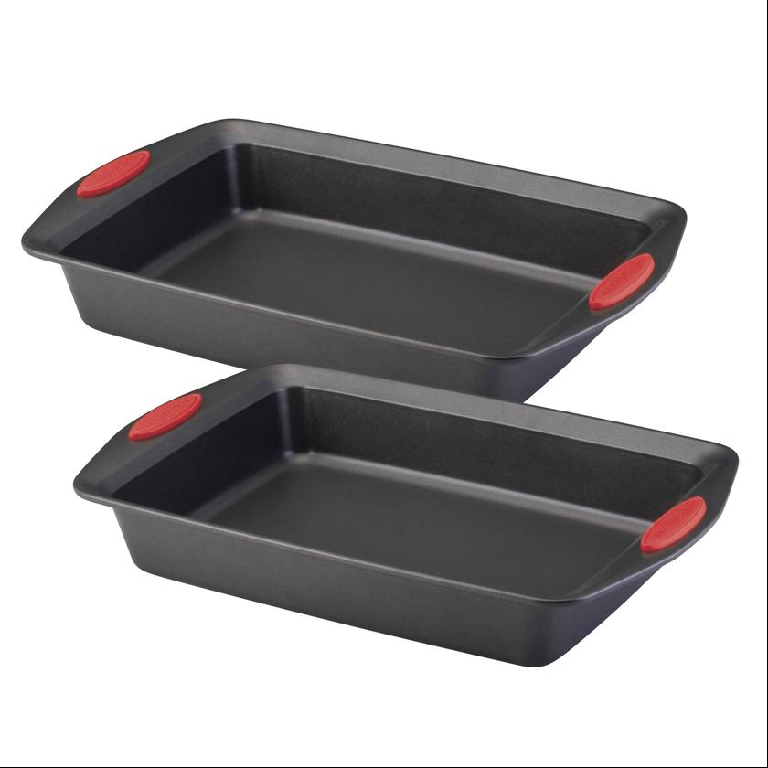 Rachael Ray 2-Piece 9-Inch x 13-Inch Nonstick Roasting Pans Best Buy