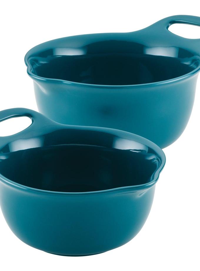 Rachael Ray 2-Piece Ceramic Mixing Bowl Set Free shipping