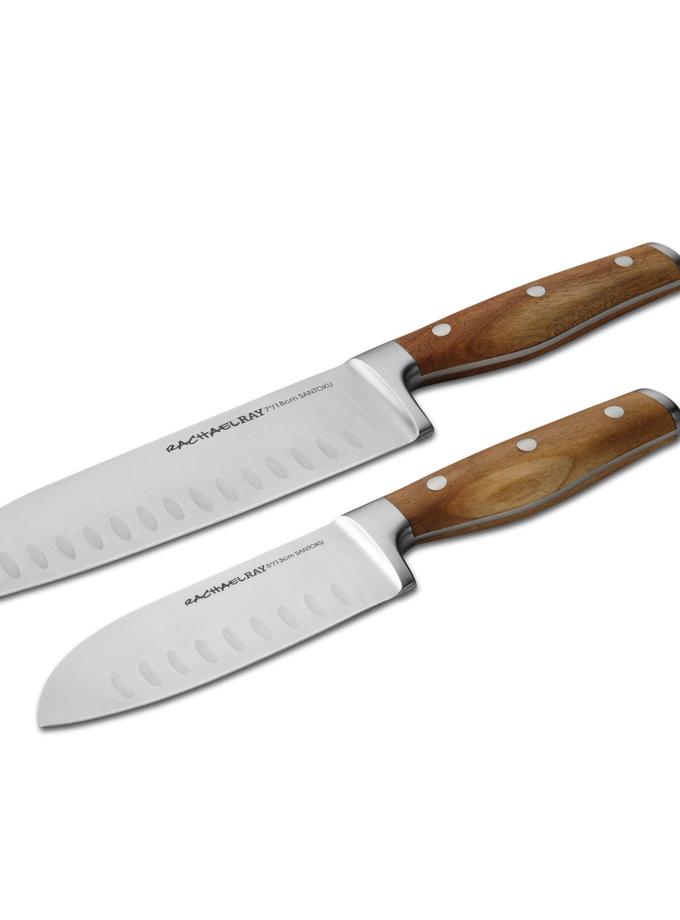 Rachael Ray 2-Piece Santoku Knife Set New Arrival