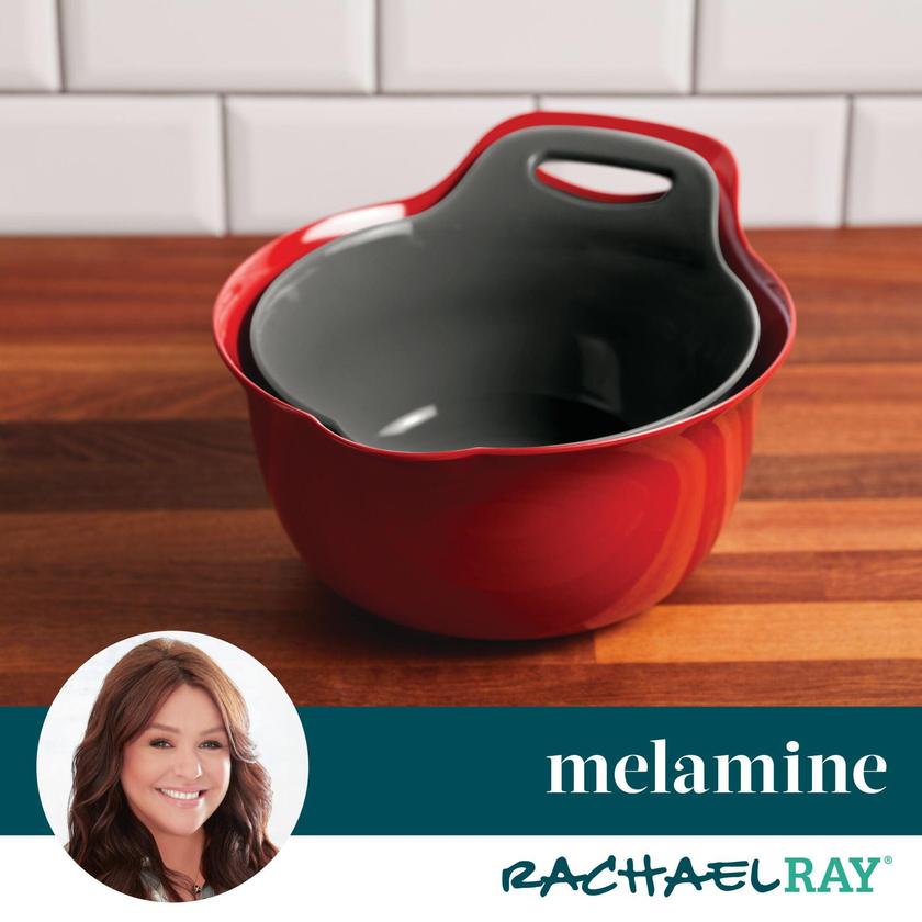 Rachael Ray 2-Qt. & 3-Qt. Nesting Mixing Bowl Set New Arrival