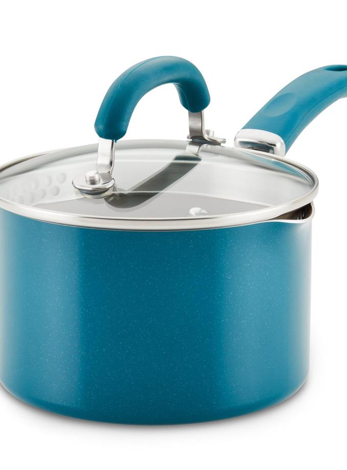 Rachael Ray 2-Quart Create Delicious Nonstick Induction Straining Saucepan For Sale