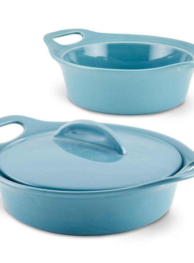 Rachael Ray 3-Piece Ceramic Casserole Set Best Seller