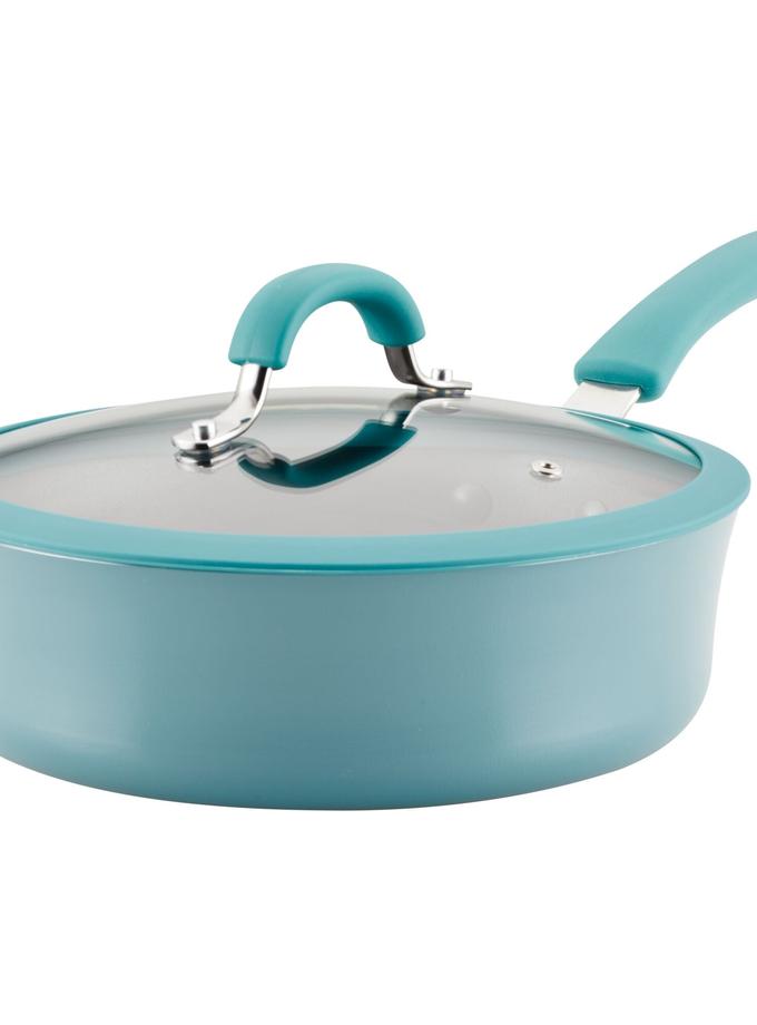 Rachael Ray 3-Quart Cook + Create Nonstick Sauté Pan with Lid On Sale