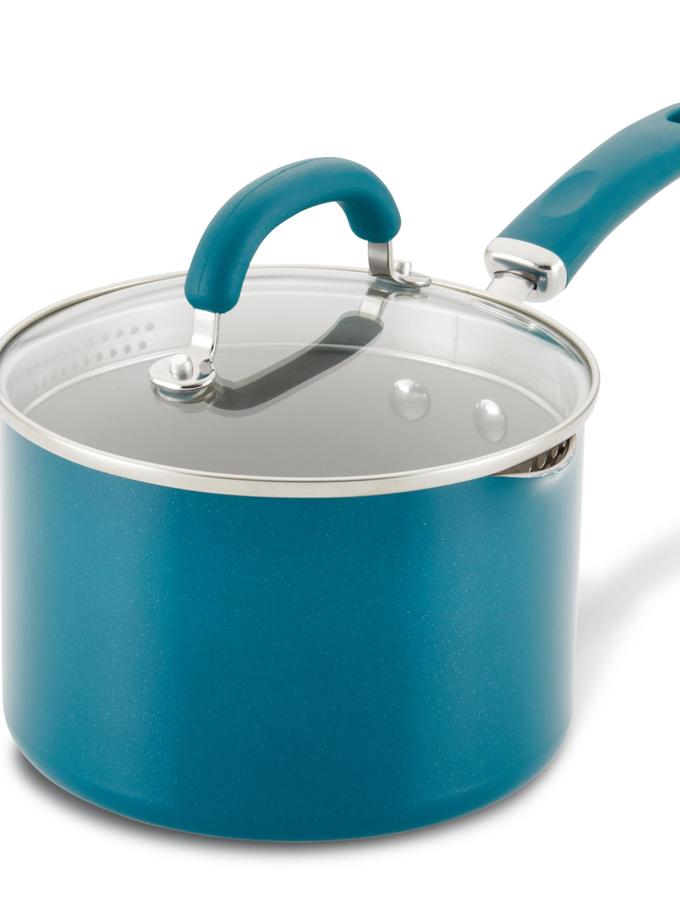 Rachael Ray 3-Quart Create Delicious Nonstick Induction Straining Saucepan Best Seller