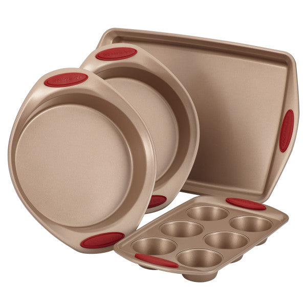 Rachael Ray 4-Piece Nonstick Bakeware Set New Arrival