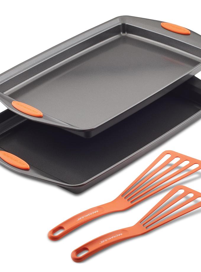 Rachael Ray 4-Piece Nonstick Sheet Pan and Turner Set High Quality