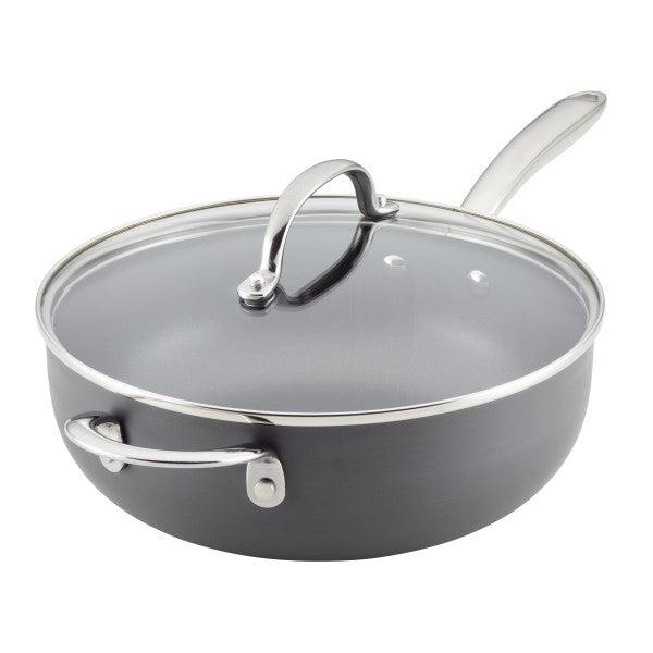 Rachael Ray 4-Quart Professional Hard Anodized Nonstick Saucier with Lid High Quality