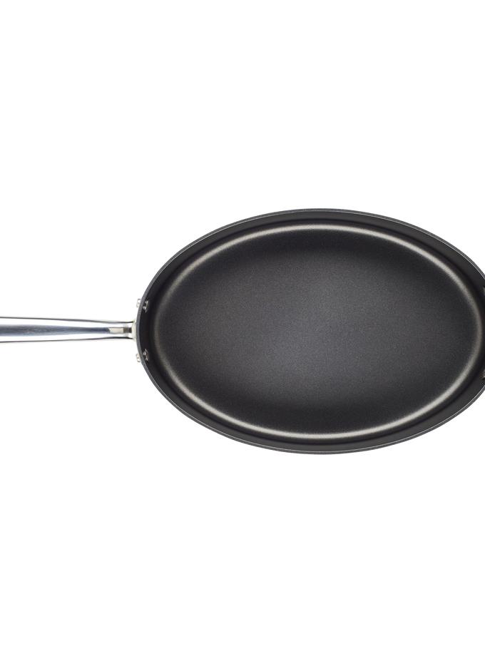 Rachael Ray 5-Quart Professional Hard Anodized Nonstick Oval Sauté Pan with Lid On Sale