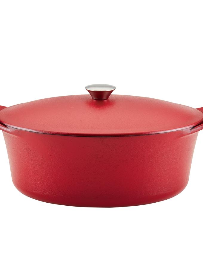 Rachael Ray 6.5-Quart NITRO Cast Iron Dutch Oven Same Day Delivery