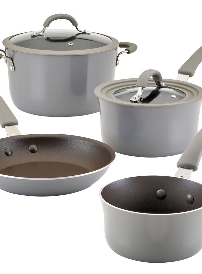 Rachael Ray 6-Piece Cook + Create Nonstick Cookware Set Best Buy