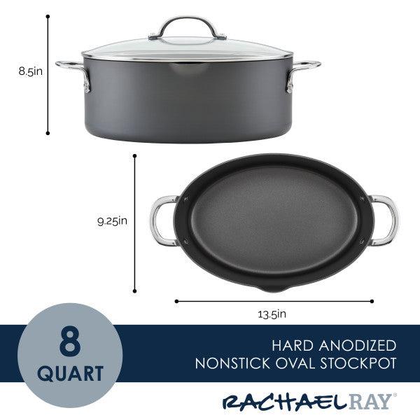 Rachael Ray 8-Quart Professional Nonstick Oval Hard Anodized Stockpot Best Price