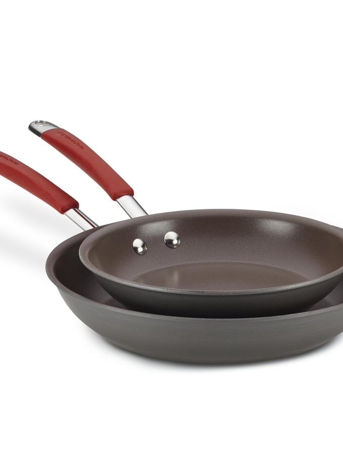 Rachael Ray 9.25" and 11.5" Cucina Hard Anodized Nonstick Frying Pan Set Best Seller