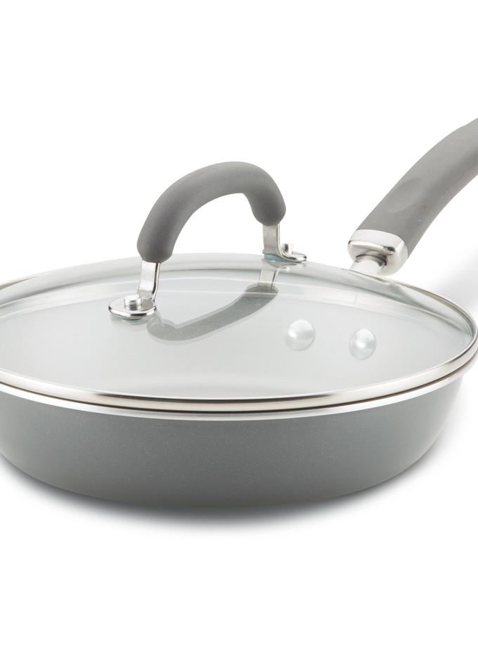 Rachael Ray 9.5-Inch Create Delicious Nonstick Induction Covered Deep Frying Pan Best Buy