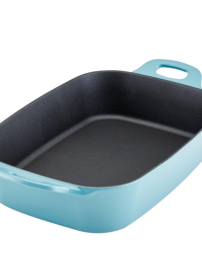 Rachael Ray 9-Inch x 13-Inch NITRO Cast Iron Roasting Pan High Quality