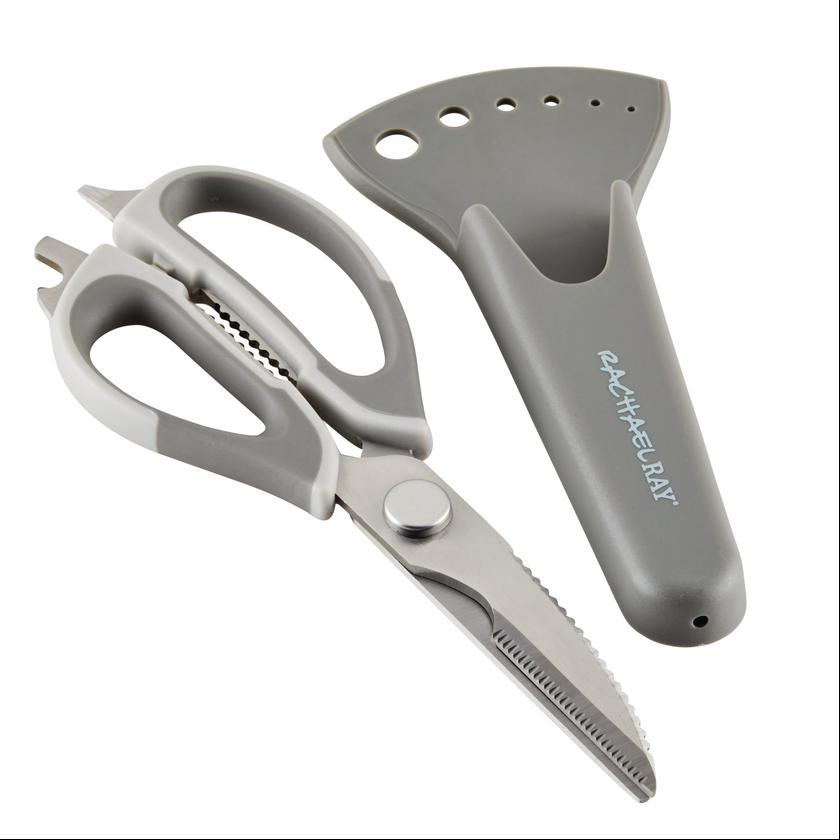 Rachael Ray Multi Shear Kitchen Scissors with Herb Stripper and Sheath Same Day Delivery