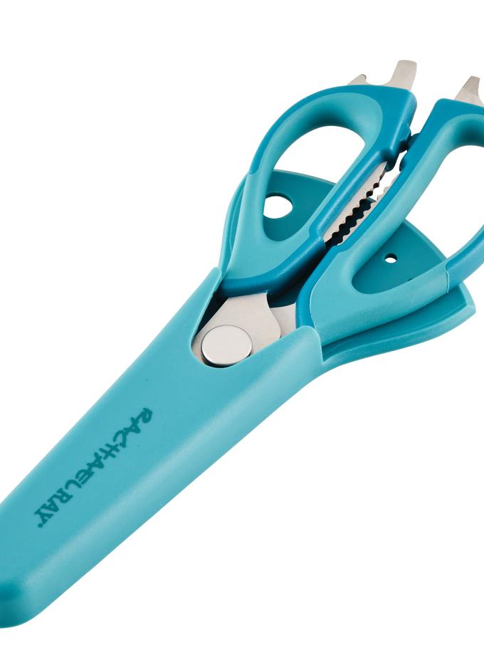 Rachael Ray Multi Shear Kitchen Scissors with Herb Stripper and Sheath Same Day Delivery