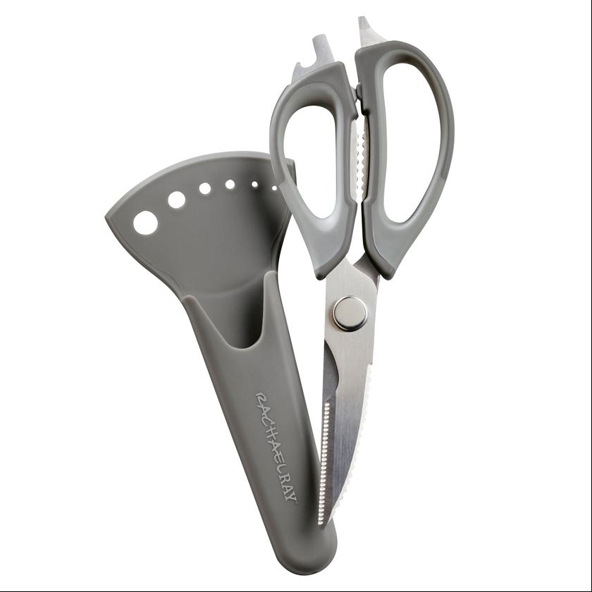 Rachael Ray Multi Shear Kitchen Scissors with Herb Stripper and Sheath Same Day Delivery