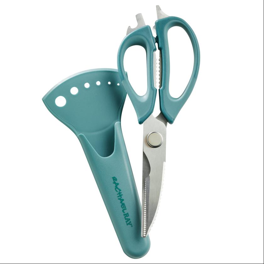 Rachael Ray Multi Shear Kitchen Scissors with Herb Stripper and Sheath Same Day Delivery